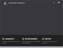 Tablet Screenshot of cherokeetriangle.com